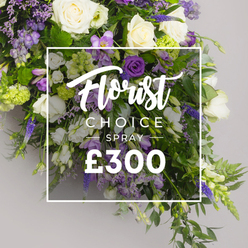 As a skilled local florist, I see this Florist Choice Spray as a quiet expression of empathy and remembrance. At the heart are pristine white roses, their blooms velvety and pure, complemented by a selection of purple and violet flowers that speak of dignity and hope. Soft green viburnum and trailing fern fronds lend the composition its verdant frame, offering a sense of tranquil abundance. The interplay of creamy whites and gentle lilacs creates a gentle, uplifting harmony, while hints of blue-violet veronica suggest quiet resilience. The finished piece feels both grounded and airy, inviting a moment of stillness. It is more than a floral arrangement; it becomes a fragrant ritual, offering comfort and grace during emotional farewells, representing heartfelt care from a local florist for the Mill Hill community. The arrangement would suit sympathy flowers, funeral tributes, or a luxurious gift for a significant anniversary or milestone. Fresh from the studio, it travels well for same-day delivery across Mill Hill and the surrounding NW7 districts, ensuring thoughtful support reaches families in need with speed and care. Every stem is chosen for harmony, with the freesias adding a delicate fragrance that lingers softly in the room. The white flowers radiate calm, while the purples add depth and dignity. The greens provide a living frame, fluttering slightly with a morning breeze, as if inviting a moment of reminiscence. We constructed the spray with a generous back panel to give it presence on a table or casket, and we finish with a touch of trailing greenery to echo nature s circle of life, shipped in a sturdy wrap for delivery across Mill Hill and beyond.